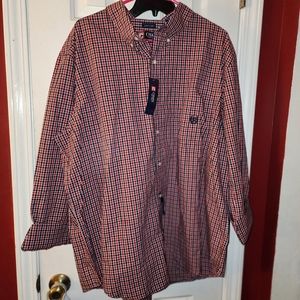 Chaps XXL Plaid Button Down Shirt